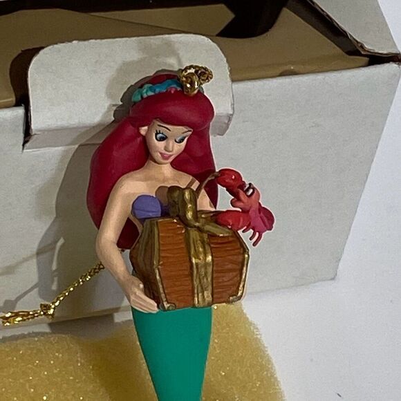 Vintage Grolier Disney Little Mermaid Ariel Sebastian Christmas Tree Ornament - Picture 2 of 8